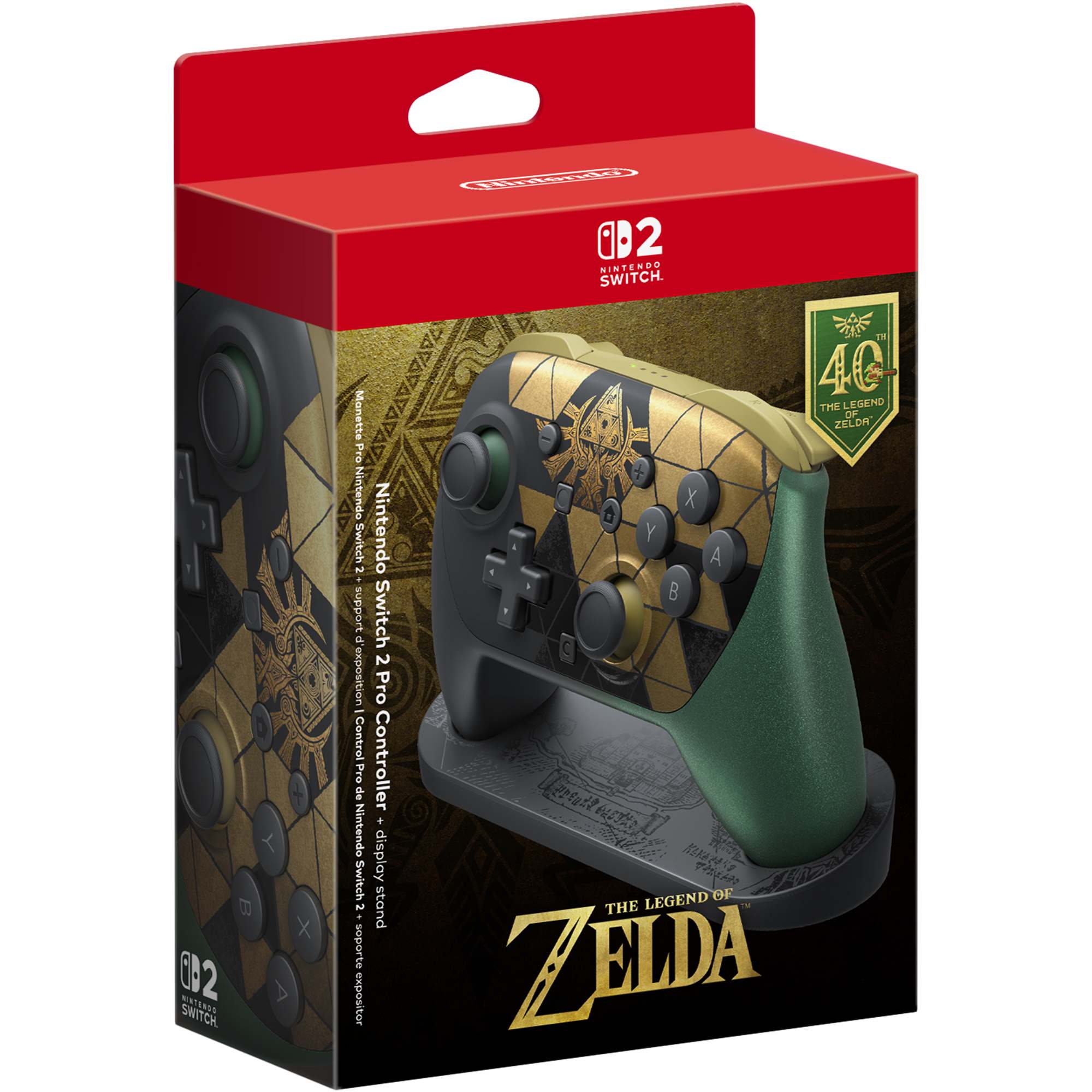 Nintendo Switch™ 2 Pro Controller + display stand – The Legend of